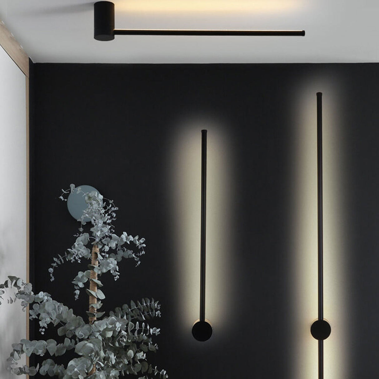 Ultra-Slim Aluminum LED Wall Sconce Lamp - Modern Minimalist Design