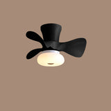Nordic Macaron Metal LED Ceiling Fan Light – Semi-Flush Mount, Modern Scandinavian Design