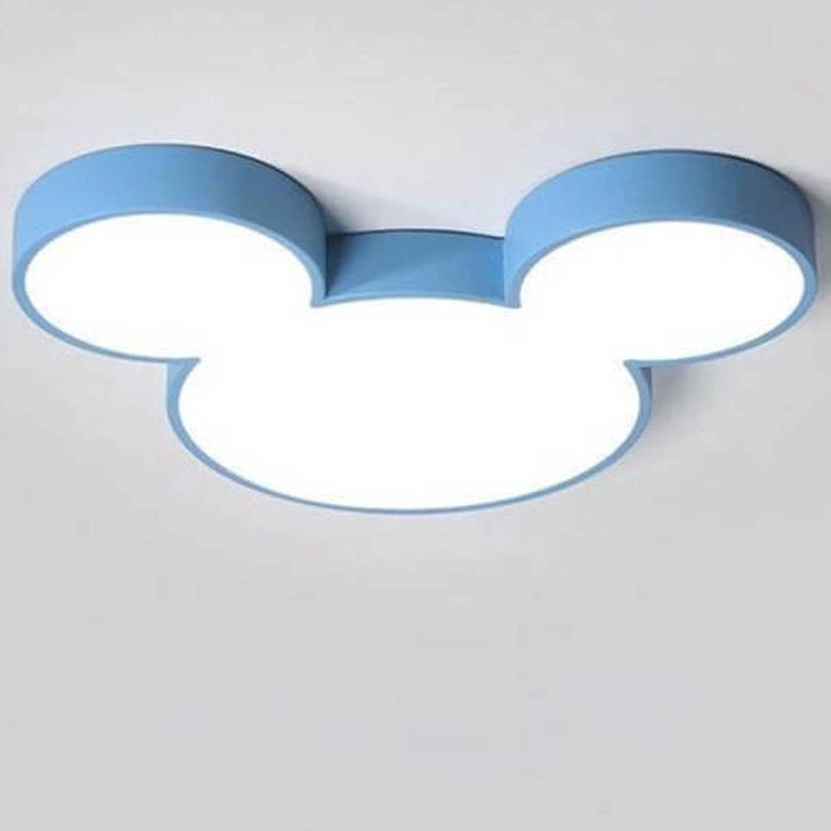Whimsical Mouse Cartoon Slim LED Flush-Mount Ceiling Light