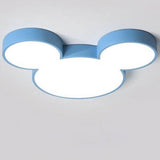 Whimsical Mouse Cartoon Slim LED Flush-Mount Ceiling Light