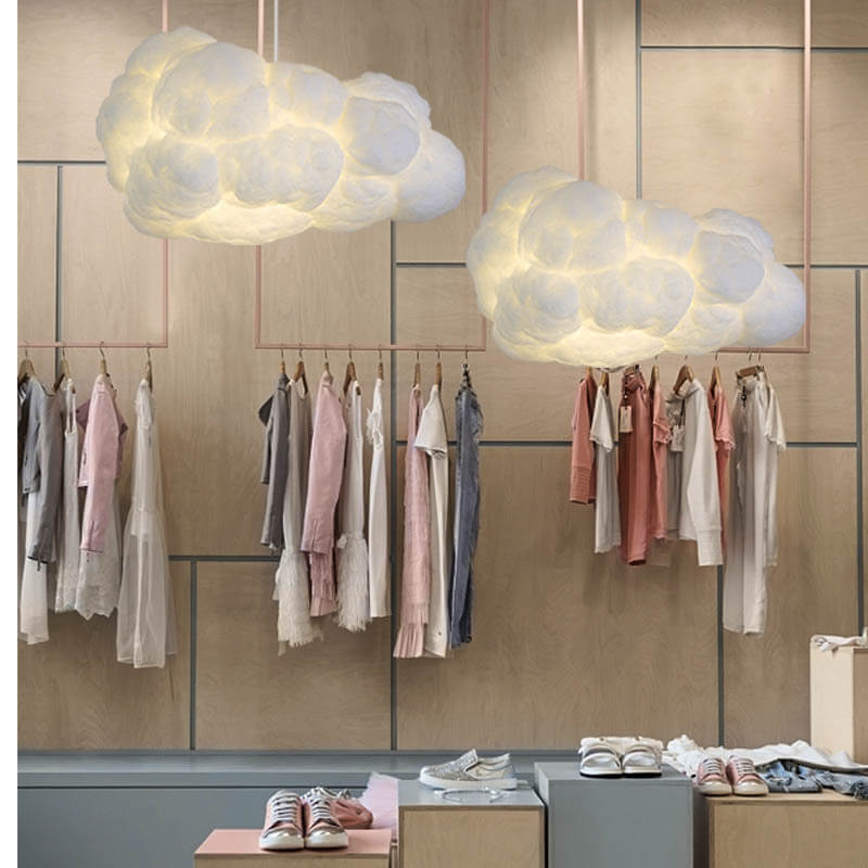 Floating Cloud LED Pendant Light - 1-Light, Modern Cloud Design