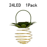 Solar Pineapple Iron Lantern with LED Copper Wire Lights – Outdoor Waterproof Hanging Garden Decor