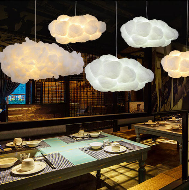 Floating Cloud LED Pendant Light - 1-Light, Modern Cloud Design
