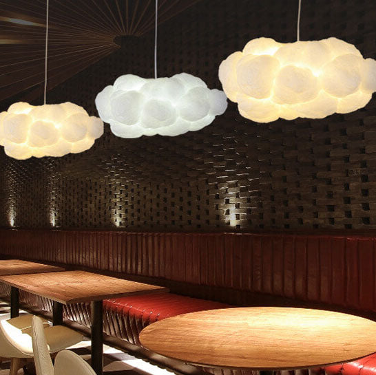 Floating Cloud LED Pendant Light - 1-Light, Modern Cloud Design