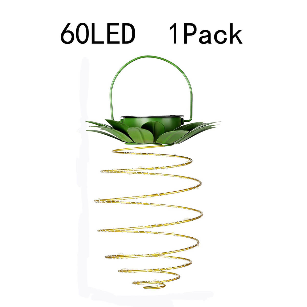 Solar Pineapple Iron Lantern with LED Copper Wire Lights – Outdoor Waterproof Hanging Garden Decor