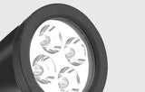 Sleek Modern Solar-Powered Waterproof Conical LED Spotlight — Outdoor Floor Plug Light