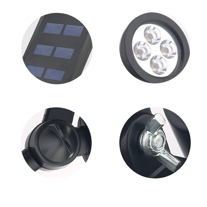 Sleek Modern Solar-Powered Waterproof Conical LED Spotlight — Outdoor Floor Plug Light