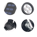 Sleek Modern Solar-Powered Waterproof Conical LED Spotlight — Outdoor Floor Plug Light
