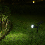 Sleek Modern Solar-Powered Waterproof Conical LED Spotlight — Outdoor Floor Plug Light