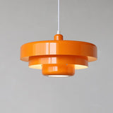 Chic Nordic Vintage Multi-Layered Round Metal Pendant Light, 1-Light