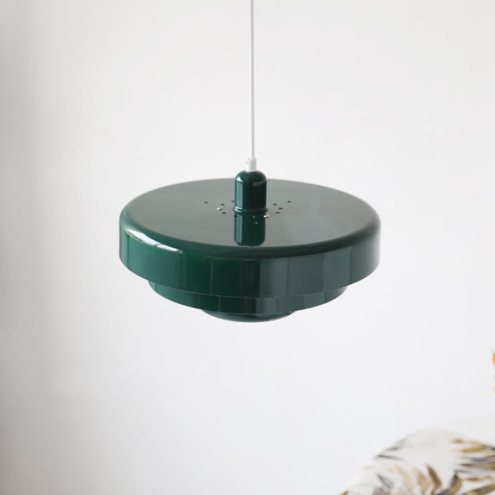 Chic Nordic Vintage Multi-Layered Round Metal Pendant Light, 1-Light