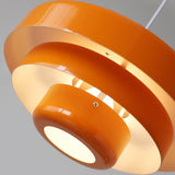 Chic Nordic Vintage Multi-Layered Round Metal Pendant Light, 1-Light