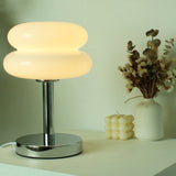 Modern Glass 1-Light Table Lamp with Tart Design