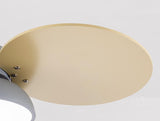Simple Colorful Round Leaf Ceiling Fan for Kids with Light and Downrod