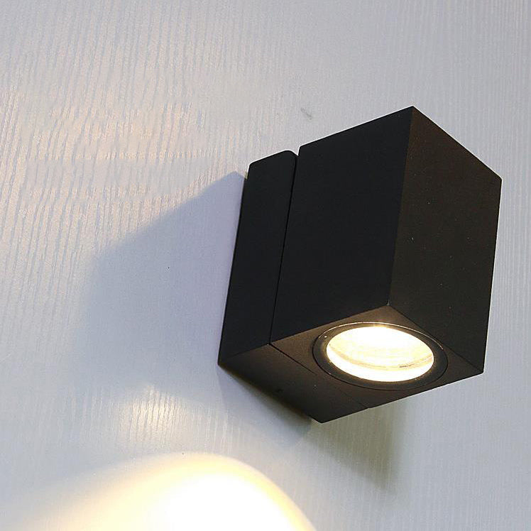 Modern Outdoor Waterproof Square LED Spotlight with Adjustable Angle – Garden Wall Sconce Lamp
