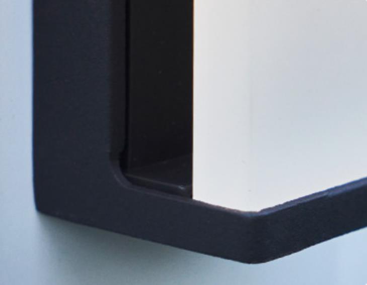 Solar Square Frosted-Glass Outdoor LED Wall Sconce Lamp - Waterproof, Weather-Resistant Garden Lighting