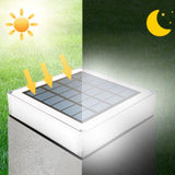 Modern Solar Flat-Square Fence Post Light - Waterproof Landscape Lighting
