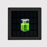 Modern Solar Flat-Square Fence Post Light - Waterproof Landscape Lighting