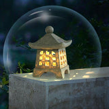 Solar Pagoda Resin Garden Light - Outdoor Lawn Decorative Landscape Lighting