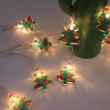 Festive Santa Claus LED String Lights - Battery-Operated Christmas Decor