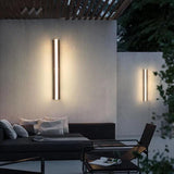Modern Long Acrylic Solar LED Wall Light – Waterproof Outdoor Garden Lighting