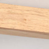 Japanese Minimalist Wooden LED Track Lighting, 2/3/4/5-Light, Semi-Flush Mount Ceiling Light