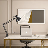 Modern Minimalist Retractable Long-Arm Clip Table Lamp – Iron & ABS, 1-Light Bedside Bedroom Lamp