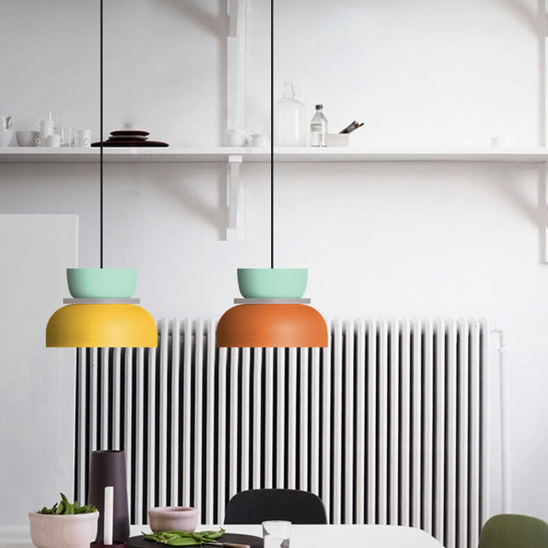 Nordic Colorful Macaron 1-Light LED Pendant Lamp