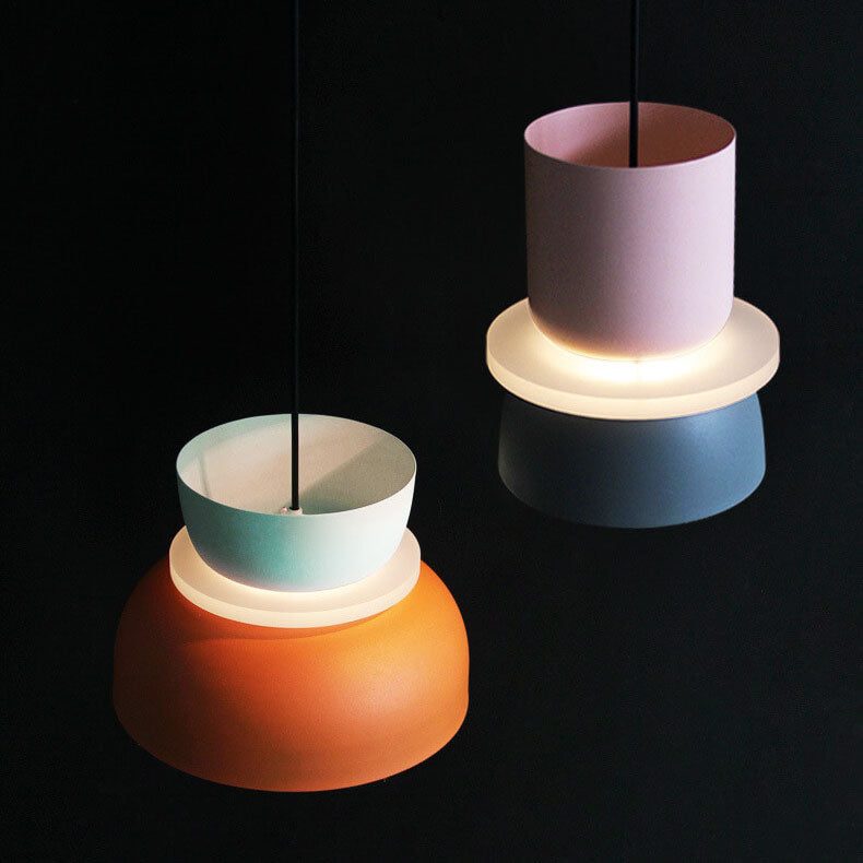 Nordic Colorful Macaron 1-Light LED Pendant Lamp