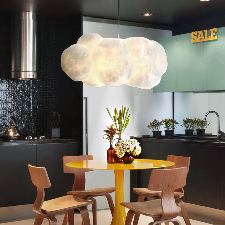 Floating Cloud LED Pendant Light - 1-Light, Modern Cloud Design