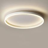 Nordic Minimalist Circular Ring LED Flush Mount Ceiling Light with Iron & Acrylic