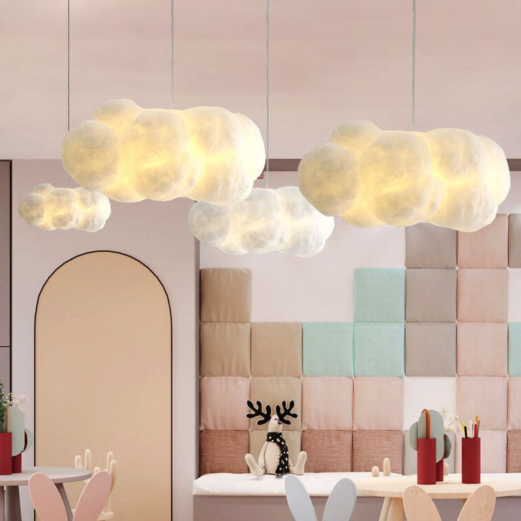 Floating Cloud LED Pendant Light - 1-Light, Modern Cloud Design