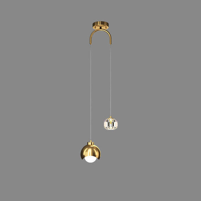 European-Style Luxury Iron & Brass LED Island Light Chandelier