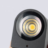 Sleek Modern Outdoor 2‑Light Wall Sconce with Glass Cylinder Shade — Waterproof Aluminum Lamp