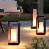 Modern Minimalist Square-Frame LED Landscape Light - Waterproof Stainless Steel & Acrylic for Outdoor Patio & Lawn