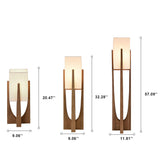 Chic Modern Floor Lamp with Fabric Shade and Solid Wood - 1-Light Standing Lamp