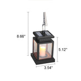 Solar-Powered Vintage Candle Lantern with LED — Outdoor Hanging Light
