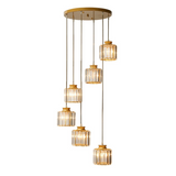 Timeless Vintage Crystal Staircase Chandelier - Elegant Lighting Statement