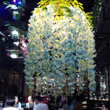 Industrial Colorful Flower Globe Chandeliers - 1/3/5-Light Options