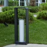 Modern Minimalist Square-Frame LED Landscape Light - Waterproof Stainless Steel & Acrylic for Outdoor Patio & Lawn