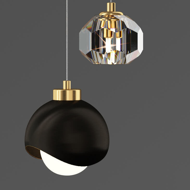 European-Style Luxury Iron & Brass LED Island Light Chandelier