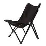Contemporary Industrial-Style Oxford Fabric Folding Camping Chair with Backrest for Outdoor Patio