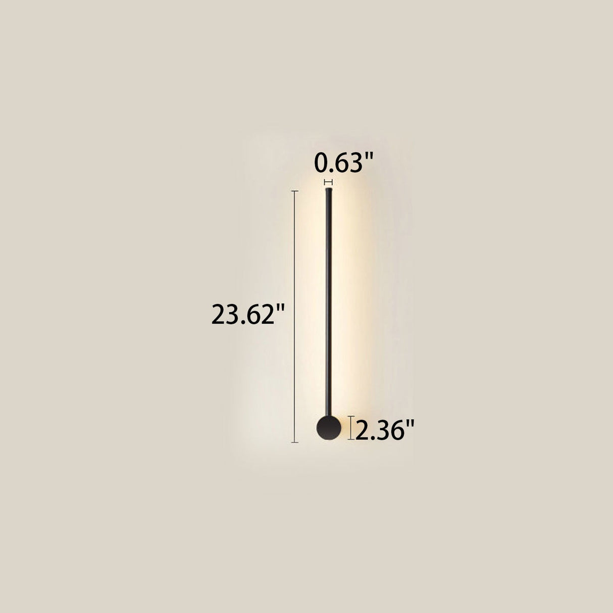 Ultra-Slim Aluminum LED Wall Sconce Lamp - Modern Minimalist Design