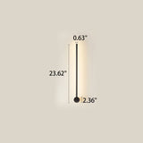 Ultra-Slim Aluminum LED Wall Sconce Lamp - Modern Minimalist Design
