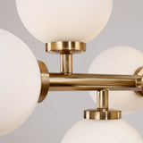 Nordic Light Luxury Glass Ball Chandelier - Magic Bean Island Light, 16-Light