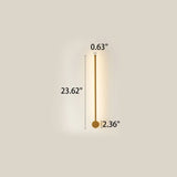 Ultra-Slim Aluminum LED Wall Sconce Lamp - Modern Minimalist Design