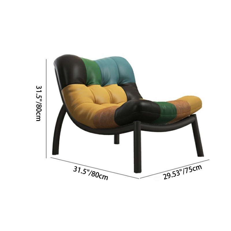 Chic Contemporary Scandinavian Rectangular Sofa - Upholstered in Faux Nappa Leather with a Carbon Steel Frame for Modern Living Rooms