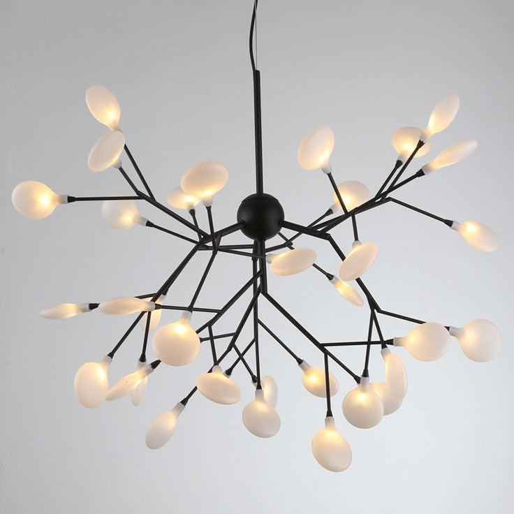 Modern Metal Branches LED Chandeliers - 27 or 36 Firefly Lights