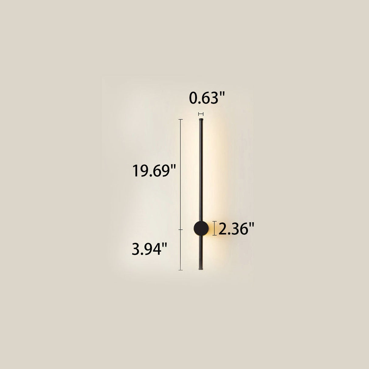 Ultra-Slim Aluminum LED Wall Sconce Lamp - Modern Minimalist Design