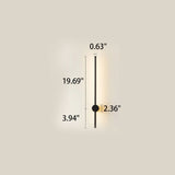 Ultra-Slim Aluminum LED Wall Sconce Lamp - Modern Minimalist Design